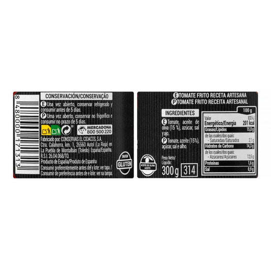 Autentikus spanyol sült paradicsomszósz – Hagyományos recept szerint 560g