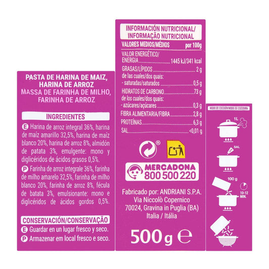 Gluténmentes fusilli tészta