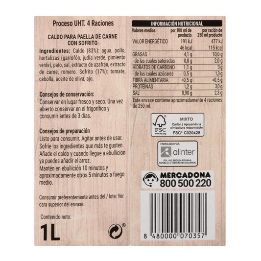 Húsos alaplé paellahoz