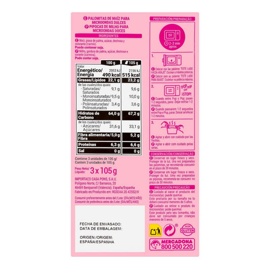 Mikrós popcorn édes ízű