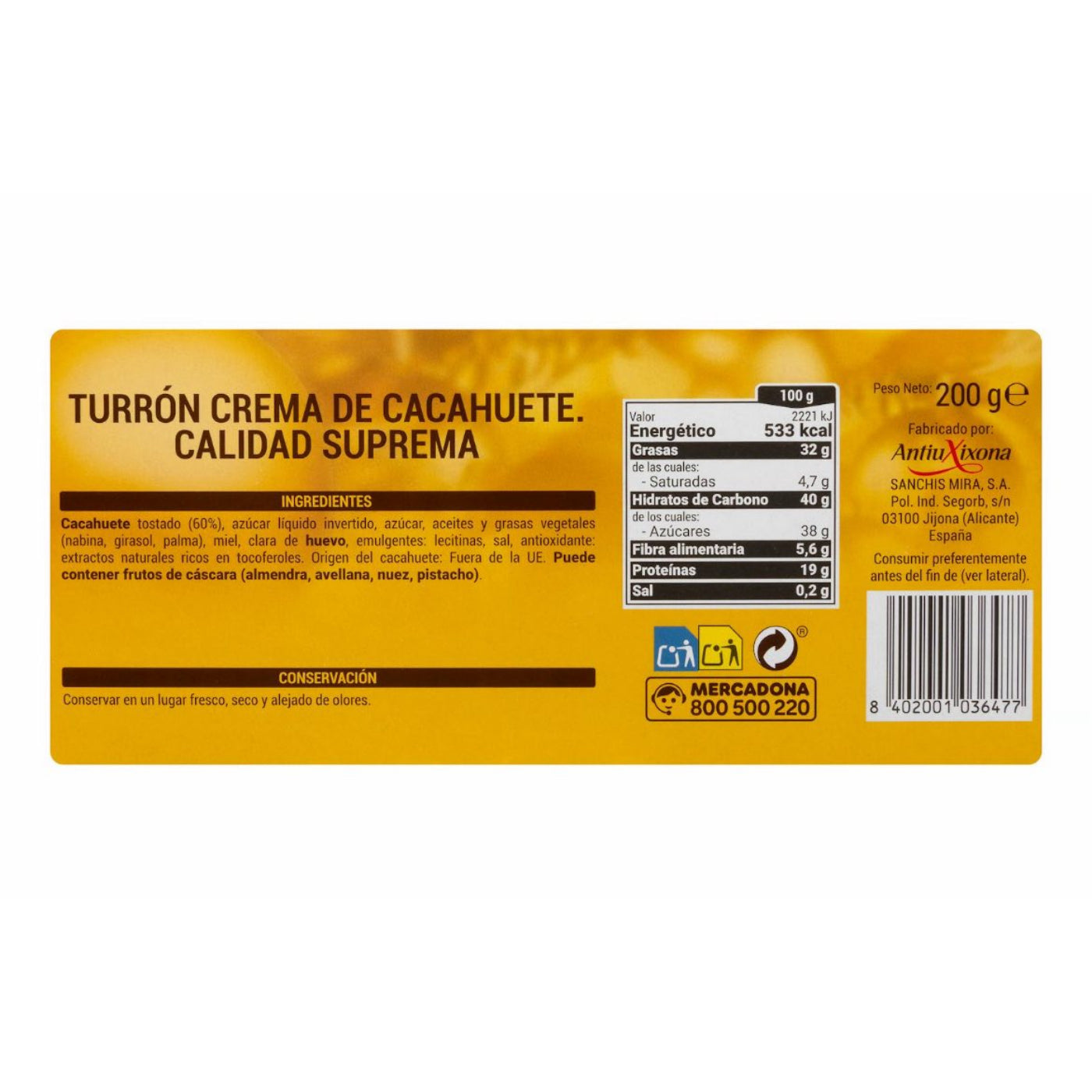 Mogyoróvajas nugát