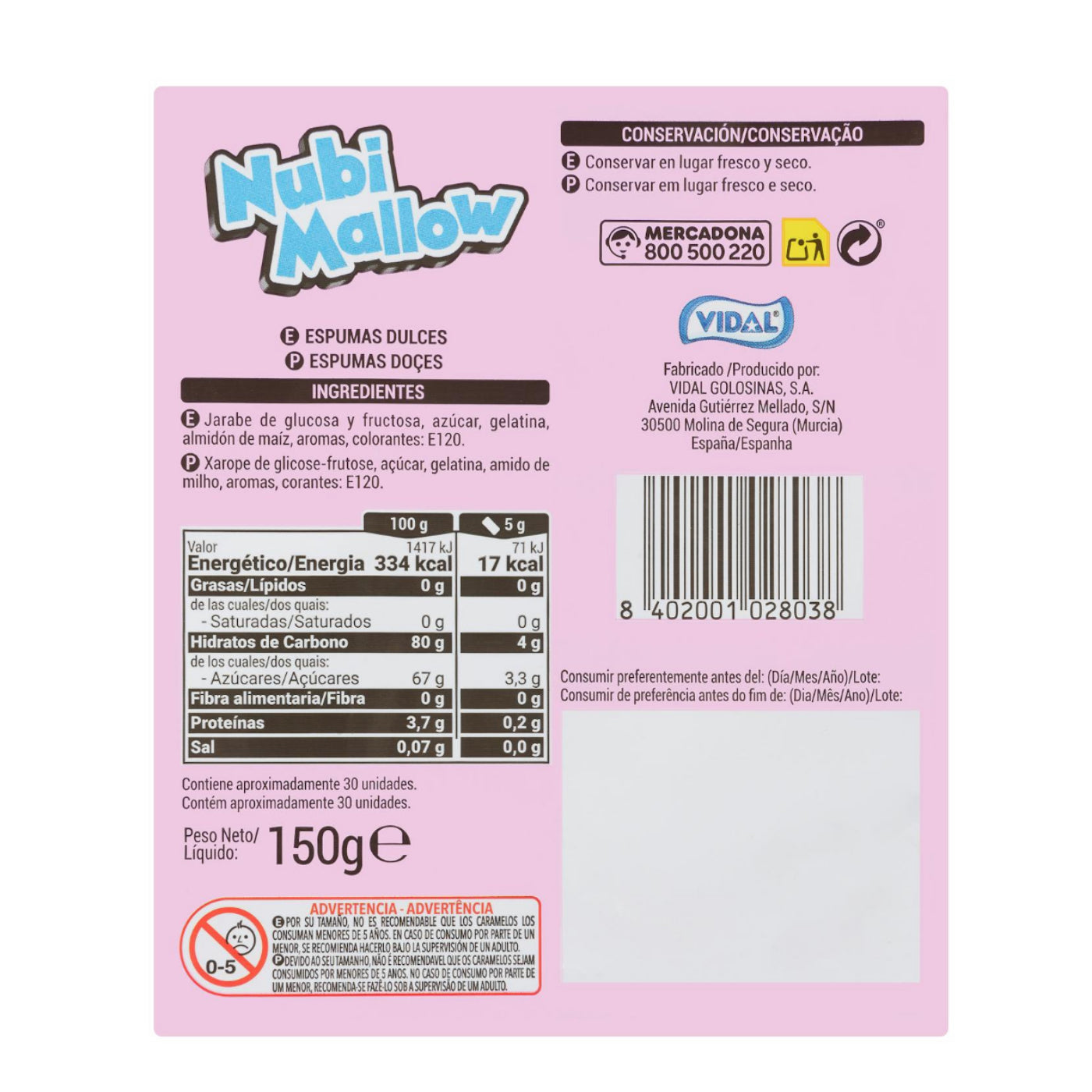 Nubi Mallow mályvacukor