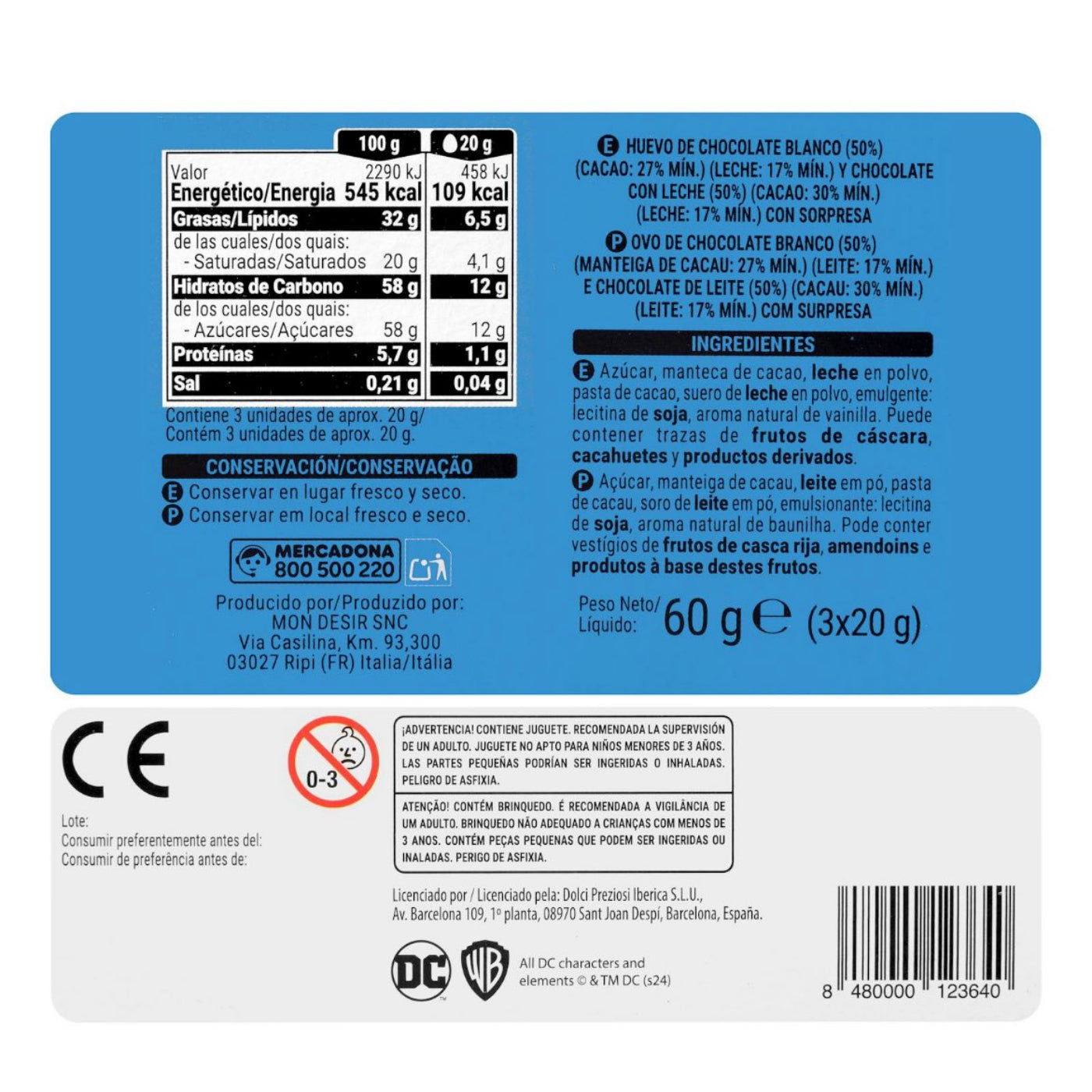 Csokitojás meglepetéssel DC