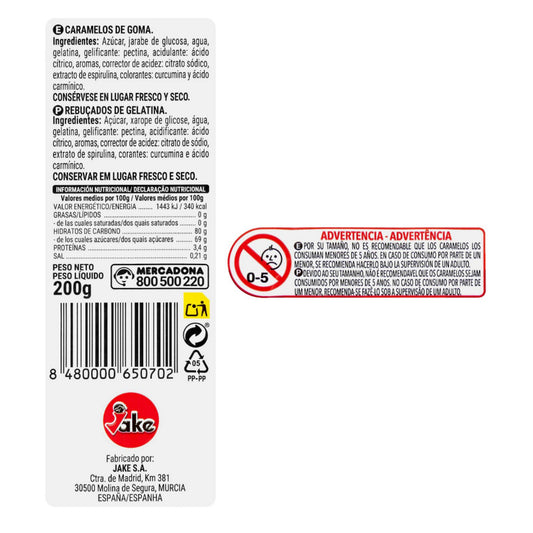 Egyenként csomagolt cukorkák