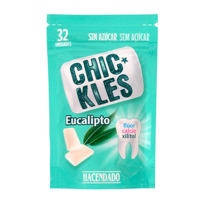 Glutén- és cukormentes eukaliptuszos rágógumi fluorral, kalciummal, xilitolal