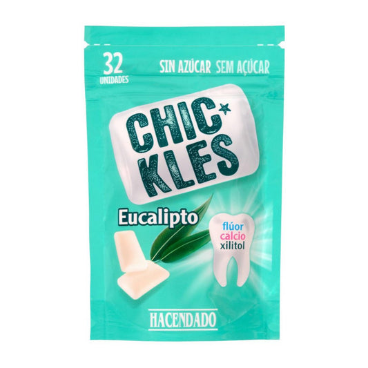 Glutén- és cukormentes eukaliptuszos rágógumi fluorral, kalciummal, xilitolal