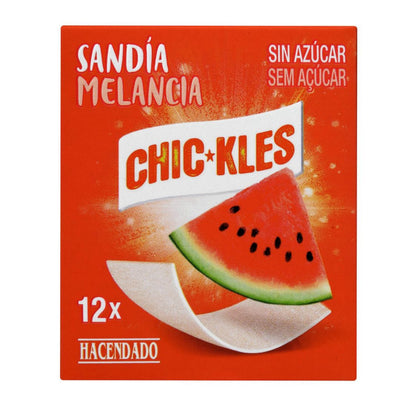 Glutén- és cukormentes görögdinnye  ízű laprágógumi