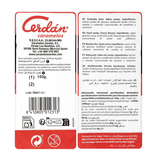 Vegán cseresznyeízű cukorka