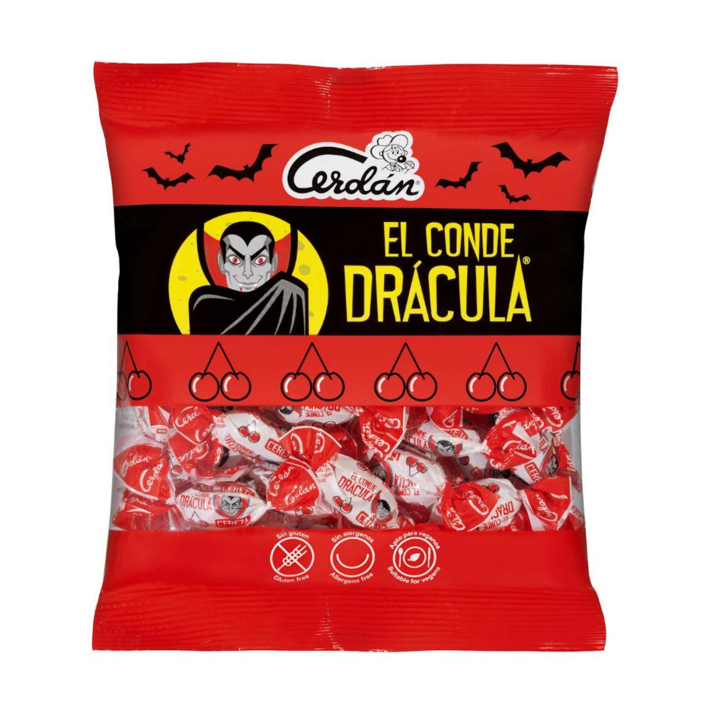 Vegán cseresznyeízű cukorka