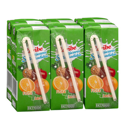 Karibi gyümölcsös tejital 6x200ml – hozzáadott cukor nélkül Hacendado