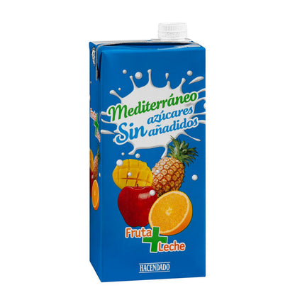 Mediterrán gyümölcsös tejital 1L – hozzáadott cukor nélkül Hacendado