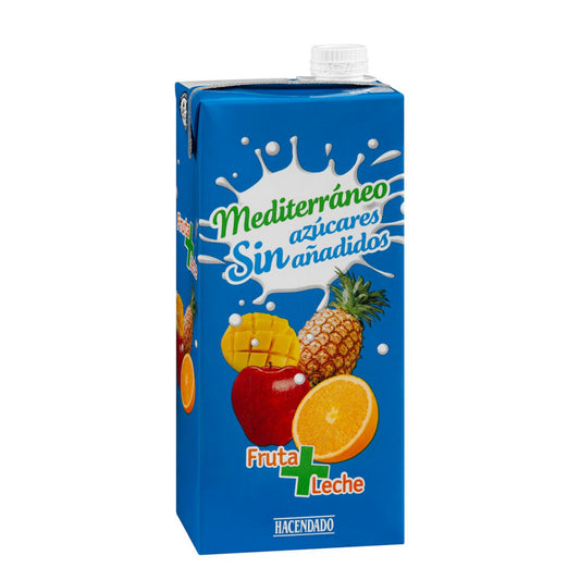 Mediterrán gyümölcsös tejital 1L – hozzáadott cukor nélkül Hacendado