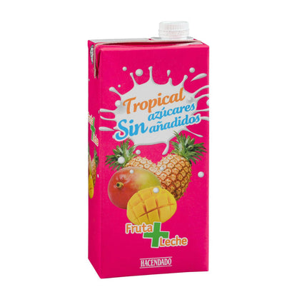 Trópusi gyümölcsös tejital 1L – hozzáadott cukor nélkül Hacendado
