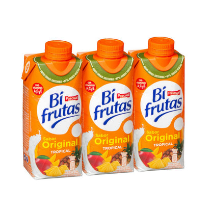 Trópusi gyümölcsös tejital 3x330ml Bifrutas Pascual