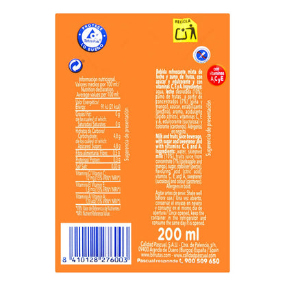 Trópusi gyümölcsös tejital 6x200ml Bifrutas Pascual